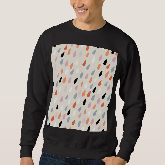 Art Deco Flowers: Modern Seamless Sweatshirt (Front)