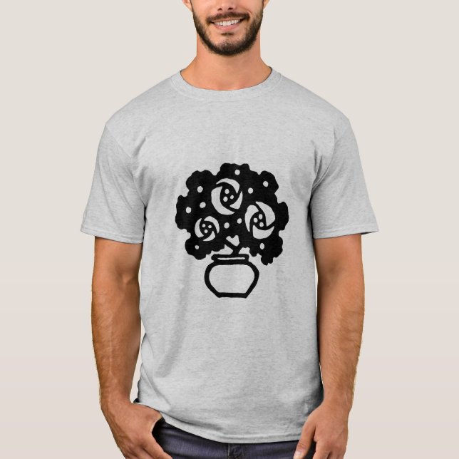 Art Deco Flowers  T-Shirt (Front)