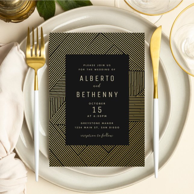 Art Deco Foil Invitation (Creator Uploaded)
