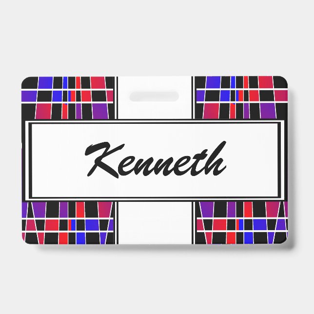 Art Deco 'Fractured' by Kenneth Yoncich Badge (Front)