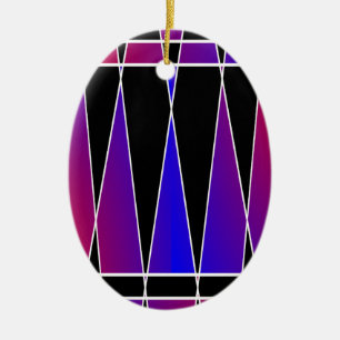 Art Deco 'Fractured' by Kenneth Yoncich Ceramic Ornament
