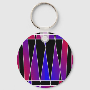 Art Deco 'Fractured' by Kenneth Yoncich Keychain