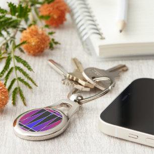 Art Deco 'Fractured' by Kenneth Yoncich Keychain