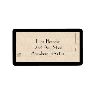 Art Deco Frame Label