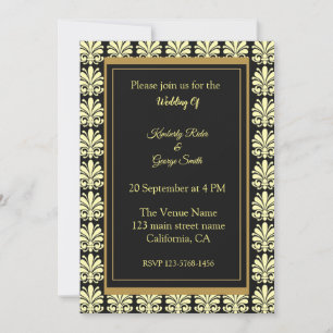 Art Deco Frame Pattern Invitation