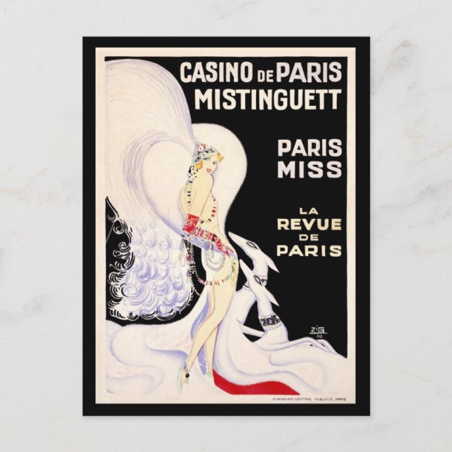 Art Deco, France , Paris, Louis Gaudin, Vintage Postcard (Front)