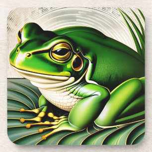 Art Deco Frog Coaster