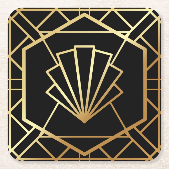 Art Deco Gatsby Inspired Coasters (Front)