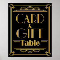 Art Deco Gatsby style Gift and card Table wedding