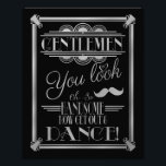 art deco, GENTLEMEN Bathroom sign, wedding sign<br><div class="desc">wedding sign</div>