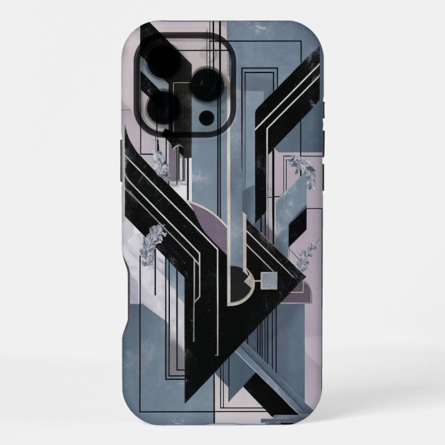 Art Deco Geometric Abstract iPhone Case (Back)