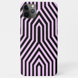 Art Deco Geometric - black and pink iPhone 11 Pro Max Case