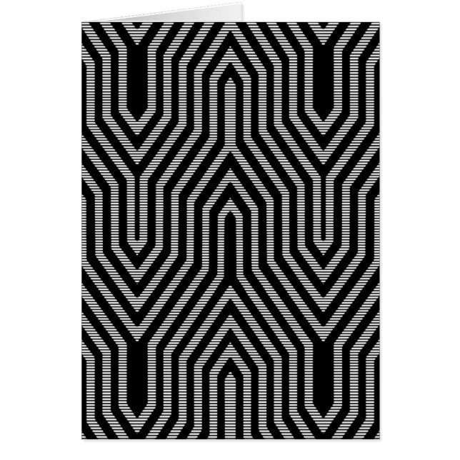 Art Deco Geometric - black and white (Front)