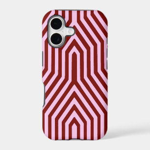 Art Deco Geometric - burgundy and pink