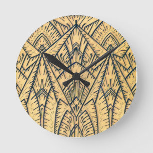 Art Deco Geometric Clock