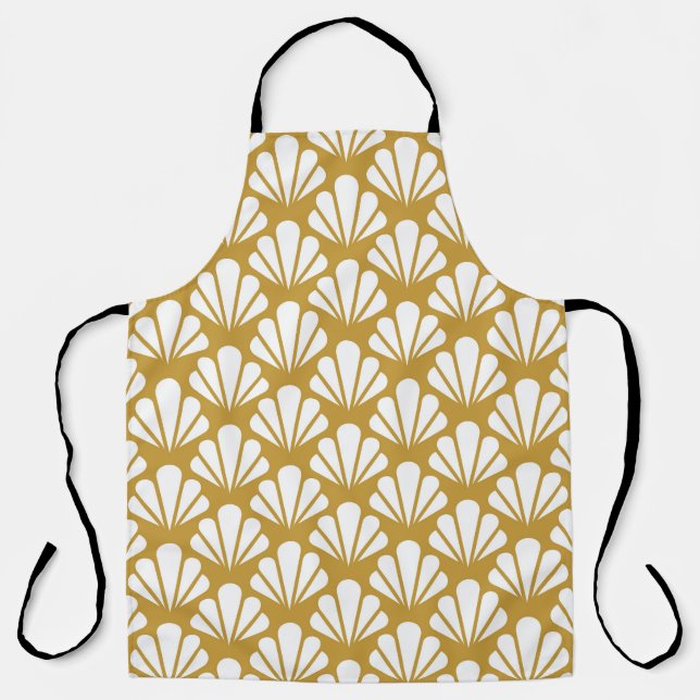 Art Deco, geometric floral seamless pattern. Apron (Front)