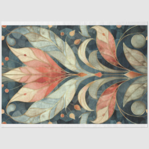 Art Deco Geometric Lotus Pattern Roaring 20's Tissue Paper