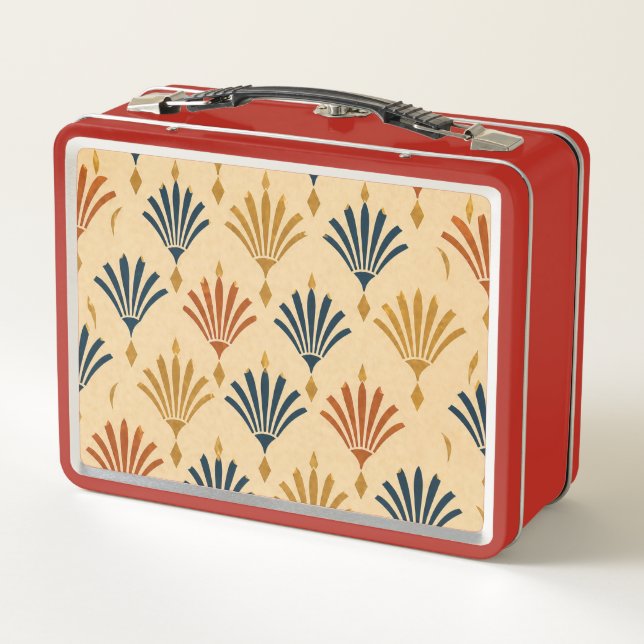 Art Deco Geometric Lunch Box (Back)