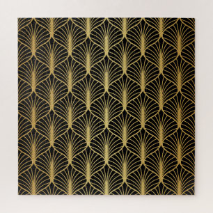 Art Deco Geometric Luxury Pattern Jigsaw Puzzle