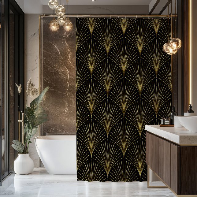 Art-Deco Geometric Pattern In Gold & Black (Creator Uploaded)