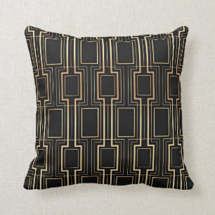 Art Deco Geometric Pattern Throw Pillow