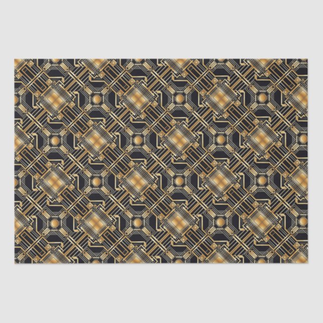 Art Deco, Geometric Pattern Tissue Paper (Front)