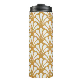 Art Deco Geometric Sea Shell Thermal Tumbler