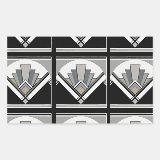 Art Deco geometric Sticker (Front)