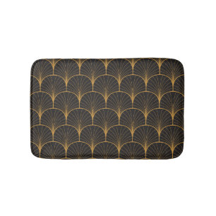 Art Deco, Geometric Vintage Pattern. Bath Mat