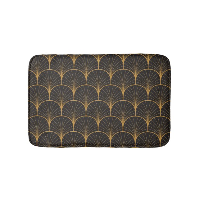 Art Deco, Geometric Vintage Pattern. Bath Mat (Front)