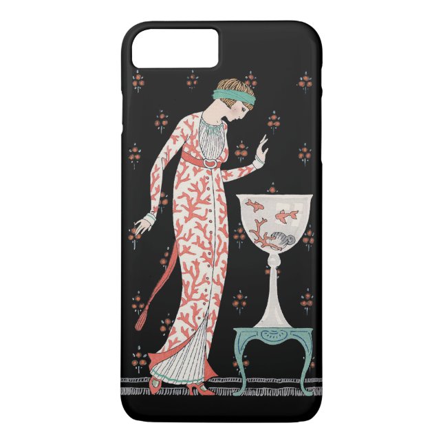 Art Deco George Barbier Goldfish iPhone 7 Pluscase Case-Mate iPhone Case (Back)