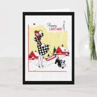 Art Deco Girl and Scotty Dog