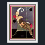 Art Deco "Girl On Chaise" Print 12 x 16<br><div class="desc">Colorful Art Deco Print "Girl on Chaise"  12 x 16</div>
