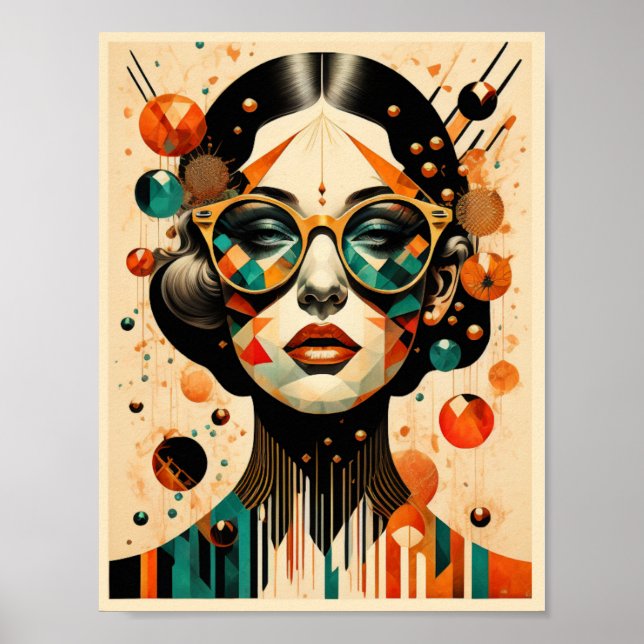 Art Deco Girl Poster (Front)