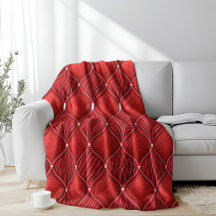 Art Deco Glam Red Valentines Pattern