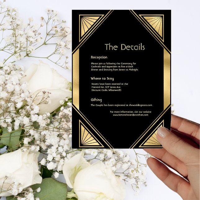 Art Deco Glam Vintage Details Card (Creator Uploaded)