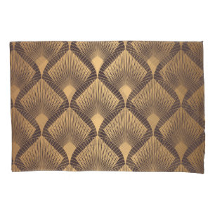 Art Deco Glamour: Golden Scales. Pillowcase