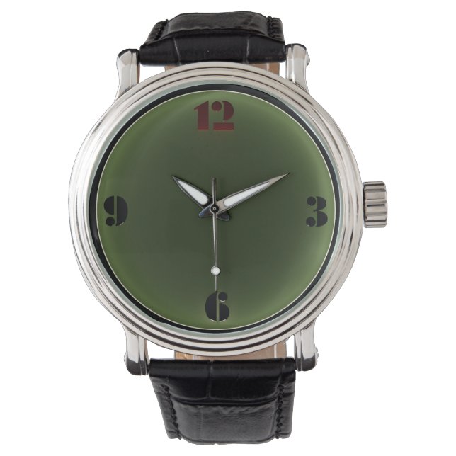 Art Deco Glow Men's Watch (Front)