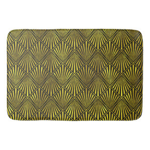 Art Deco Gold Bath Mat