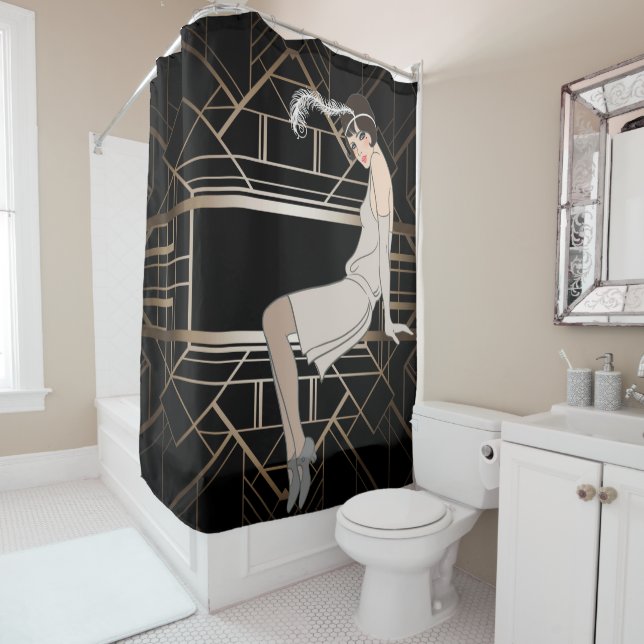 art deco,gold,black,1920,Gatsby,chic,pattern,girly (In Situ)