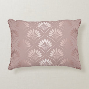 Art Deco: Gold Lattice Elegance. Accent Pillow