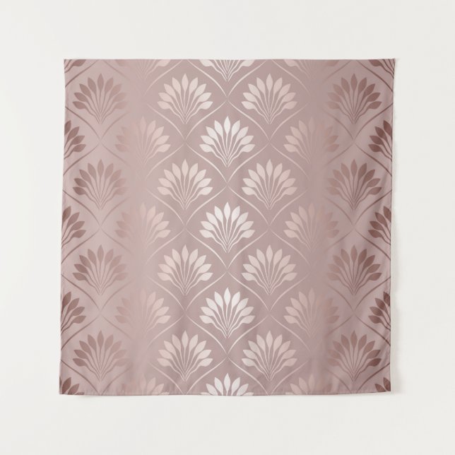 Art Deco: Gold Lattice Elegance. Tapestry (Front)