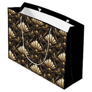 Art Deco Gold Pattern Gift Bag