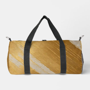 Art Deco Gold White Vintage Popular Collection Duffle Bag