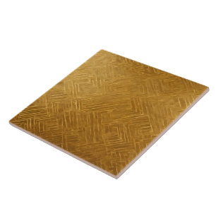 Art Deco Gold White Vintage Trendy Collection Tile