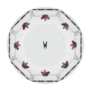 Art Deco Grapes (Personalized) Charcuterie Board