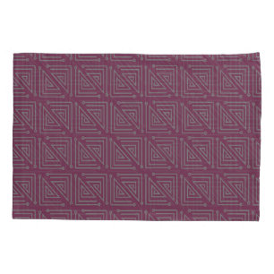 Art Deco Gray Mazes Pillowcase