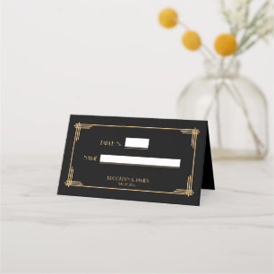 Art Deco Great Gatsby Number Place Cards