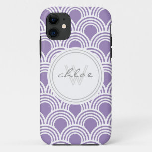 Art Deco Great Gatsby Style Shell Personalized iPhone 11 Case