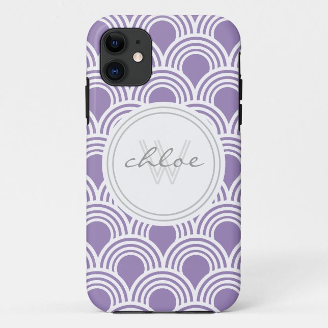 Art Deco Great Gatsby Style Shell Personalized Case-Mate iPhone Case (Back)
